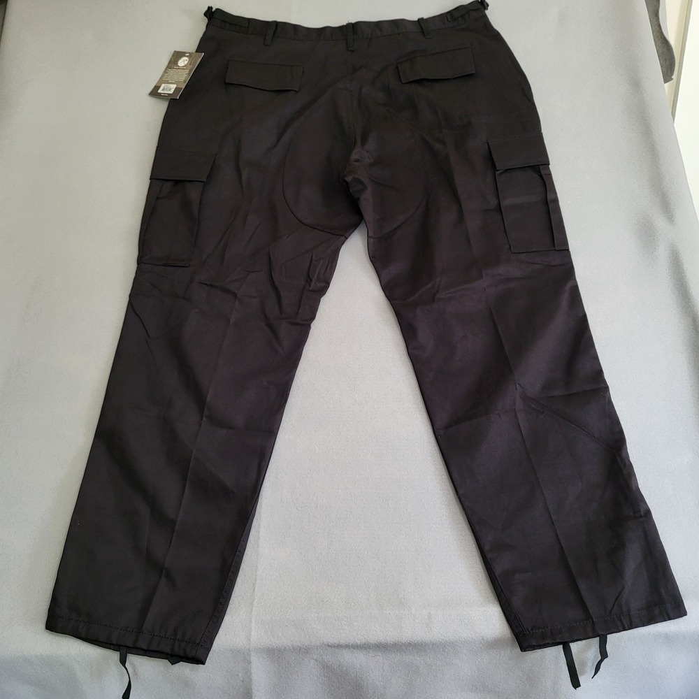 NWT Men's Rothco BDU Battle Dress Uniform Black Cargo Tactical Military Pants XL - Picture 6 of 16